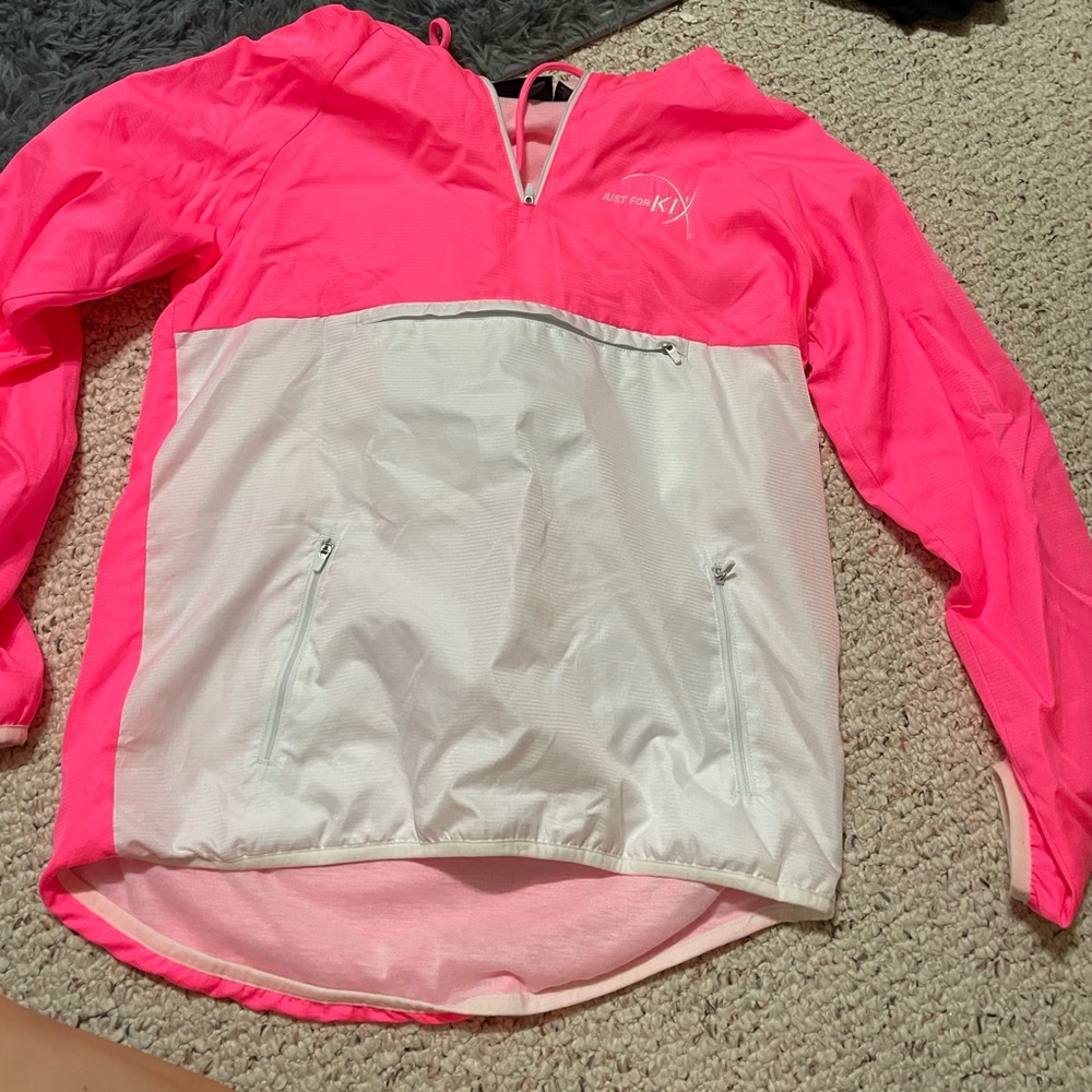 Just for kix pink windbreaker